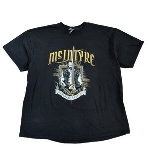 WWE Mens Drew McIntyre Claymore Country Wrestling T-Shirt Tee Black XXL Print